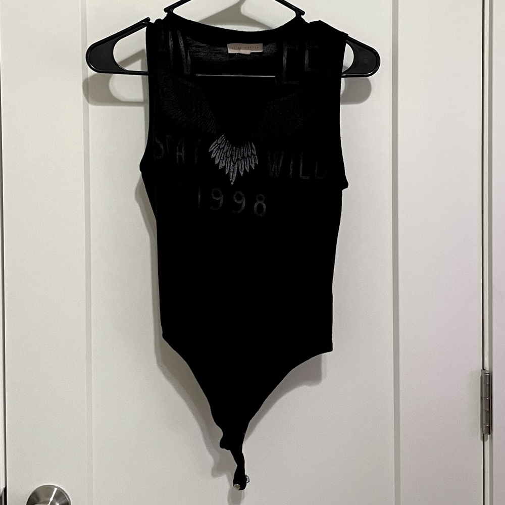 Bodysuit with high neck piece